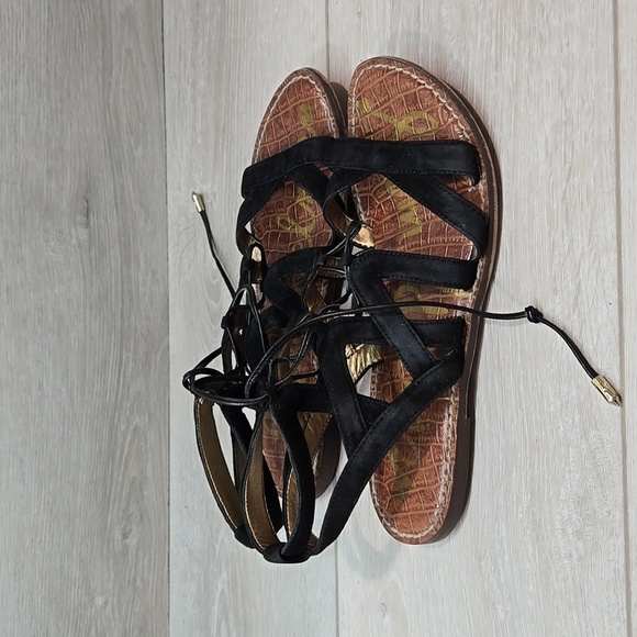 Sam Edelman Womens Gemma Gladiator Lace Up Sandals Flats shoes sz 6 - Picture 3 of 11